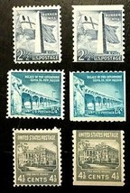 US Fractional MNH Stamps 1938 to 1973 Unused United States Regular &amp; Coil Lot 6 - £1.60 GBP