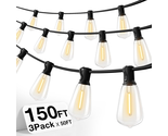 150 FT Waterproof Outdoor String Lights, 45+3 Shatterproof LED Bulbs - £64.67 GBP