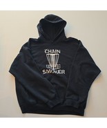 CHAIN SMOKER - Vintage Gildan Label - Heavy Blend - XL - BLACK - Men&#39;s H... - $18.91