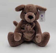 Vintage NWT 2001 Kangaroo & Joey Plush Animal Bear Factory Recycled Material 12" - £18.19 GBP