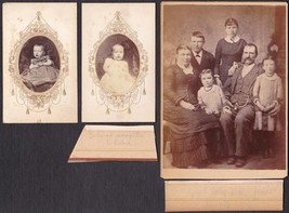 John William Gooder &amp; Selina Bottomley Family Cabinet Photo - Wisconsin - £27.18 GBP