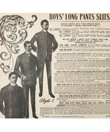 1900 Boys Long Pants Suits Advertisement Victorian Sears Roebuck 5.25 x 7&quot;  - $28.07 CAD