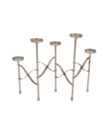Vintage 70s Mid Century Modern MCM Steel 5 Piece Rotating Candle Holder ... - $1,836.45 MXN