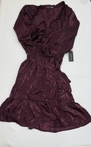 MSRP $89 Black Tape Trendy Plus Size Satin Elastic-Waist Dress Purple Size X - £16.43 GBP