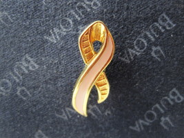 vintage enamel Lapel Pin: Avon Breast Cancer Awarenes Pink Ribbon - $5.00