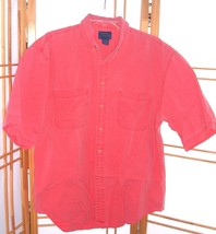 Mens Mervyns Cambridge Classics Shirt Vintage 90s Grunge Red Mens Size L - £15.49 GBP