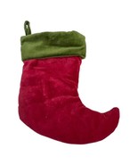 Pottery Barn Kids Classic Mini Boot Green And Red  Christmas Stocking 13... - £22.46 GBP