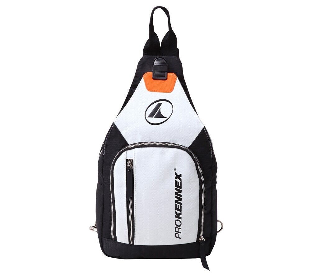 Primary image for Prokennex HOLSTER Sling bag Tennis Racquet Bag Sports NWT White Black Orange