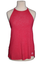 Beyond Yoga Metallic Pink Women’s Tank Top Size Small S T-Strap Back Black Mesh - £17.98 GBP