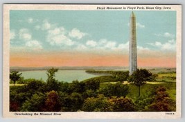 Sioux City Iowa Floyd Monument in Floyd Park Postcard A27 - £6.14 GBP