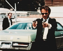 Reservoir Dogs Harvey Keitel Pointing two Guns Wwith Tim Roth behind 16x20 Canva - £52.31 GBP