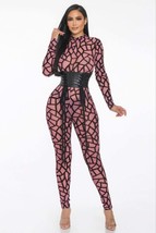 Geometric Printed Jersey Jumpsuit - $74.02 CAD