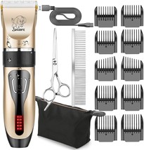 Dog Clippers, USB Rechargeable Cordless Dog Grooming Kit, - £25.82 GBP