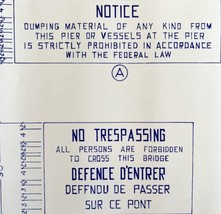 1966 Railroad Bangor Aroostook No Trespassing Sign Blueprint K15 Trains DWDD12 - £93.32 GBP