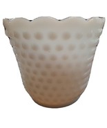 VTG Fire-King Oven Ware  Hobnail Dash Milk Glass Vase Anchor Hocking 5&quot;x... - £15.56 GBP