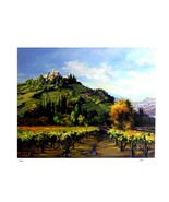 Jennie Tomao &quot;WINE COUNTRY&quot; Serigraph (Silk Screen) - £155.65 GBP