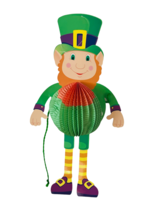 St Patricks Day Decoration Vtg Antique Beistle Leprechaun anthropomorphi... - $29.65