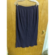 Coldwater Creek Purple Sweater Skirt Sz Large Stretch Cotton Womens - £16.01 GBP