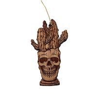 Skull and Cactus - Cedar Ornament - £15.74 GBP