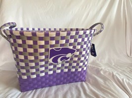 Kansas State Wildcats College NCAA Basket Purple White Laundry Tote Football New - £26.38 GBP