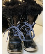SOREL JOAN OF ARCTIC Women&#39;s Sz 6 Winter Boots Brown &amp; Black Leather Wat... - $51.13 CAD