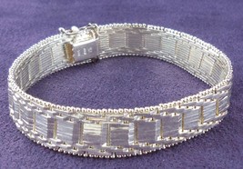 Sterling Silver Link Bracelet Italy - £75.71 GBP