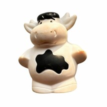 Chunky Cow Figurine with Black Spot - Plastic Toy - Collectible - $203.18 MXN