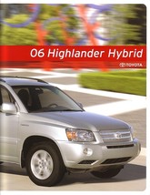 2006 Toyota Highlander Hybrid Sales Brochure Catalog 06 Us - $6.00