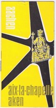 Germany Travel Brochure Aix-La-Chapelle Aken Aachen 1960 - £5.53 GBP