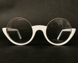 Andy Wolf Eyeglasses Frames 5041 col. i Grey White Round Full Rim 47-22-135 - £183.96 GBP