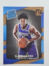 2017-18 Panini Donruss Rated Rookie #196 De&#39;Aaron Fox (RC) Rookie Kings - £7.57 GBP