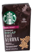 STARBUCKS Caffe Verona Decaf Ground Coffee Dark Cocoa &amp; Caramelized Suga... - £11.83 GBP
