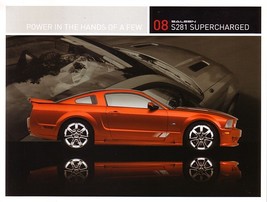 2008 Saleen S281 SUPERCHARGED sales brochure card sheet Ford Mustang 08 - £6.30 GBP