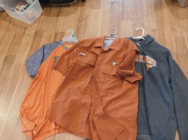 3 pc University of Texas Longhorns Poly Shirt, Hoodie and Nylon Shirt 2XL - £7.07 GBP