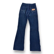 Vintage Wrangler Corduroy flare Pants Blue Youth Misses 7/8 Slim 22x28 Hiphugger - £27.05 GBP