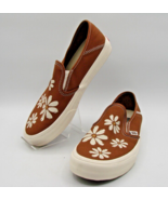 Vans VR30 Cush Tan Floral Daisy Slip On Shoes Size 8.5M-10W EVA Comfort ... - $67.52