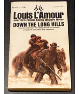DOWN the LONG HILLS by Louis L&#39;Amour  (Bantam Paperback 1971) WESTERN - $185.84 MXN