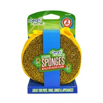 Clean Home Metallic Scouring Sponges 2 Pack - €3,56 EUR