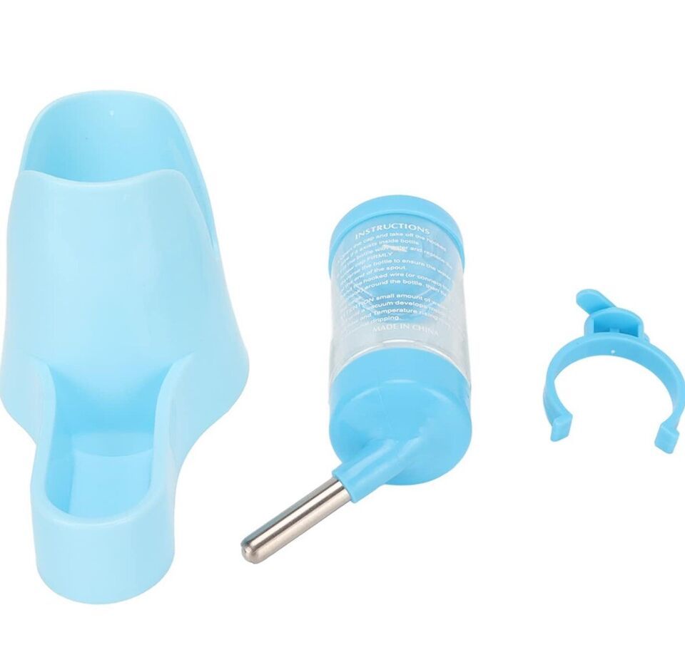 Tnfeeon Hamster Hanging Water Bottle 3in1 Food & Water Dispenser Mouse