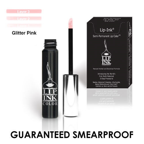LIP INK Organic Vegan  Smearproof Trial Lip Kits - Glitter Pink