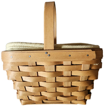 2002 Longaberger Basket with Fixed Handle with liner and Protector  - £15.60 GBP