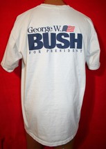 Vintage 2000 George W Bush Presidential Campaign T-SHIRT  XL Politics Pr... - $499.18 MXN