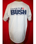 Vintage 2000 George W Bush Presidential Campaign T-SHIRT  XL Politics Pr... - $37.46 CAD