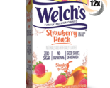 12x Pack Welch&#39;s Singles To Go Strawberry Peach Drink Mix - 6 Packets Ea... - $28.93