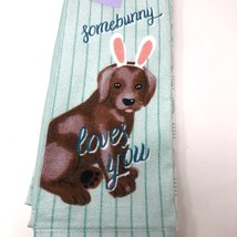Some Bunny Loves You Kitchen Towel 2 Pack by Kohls Celebrate Easter Together New - £9.61 GBP