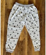 Mickey Star Pants Women’s Large Gray Pajama Fleece Disney All Over Print... - £11.84 GBP