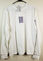 Dickies Graphic T Shirt Mens Size Medium White 100% Cotton Long Sleeve P... - $23.03