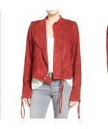 Somedays Lovin The Cave Faux Suede Moto Jacket Size XS - $571.59 MXN