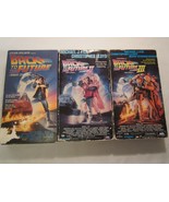 VHS (Lot of 3) MOVIES BACK TO THE FUTURE I, II, III   [12E2] - £17.59 GBP