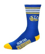 FBF 4 Stripe Deuce Crew Socks Golden State Warriors Large(10-13) - $284.91 MXN